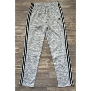 Boys Adidas Essentials 3 Stripes Fleece Pants Sweatpants Heather Gray 18/20 XL